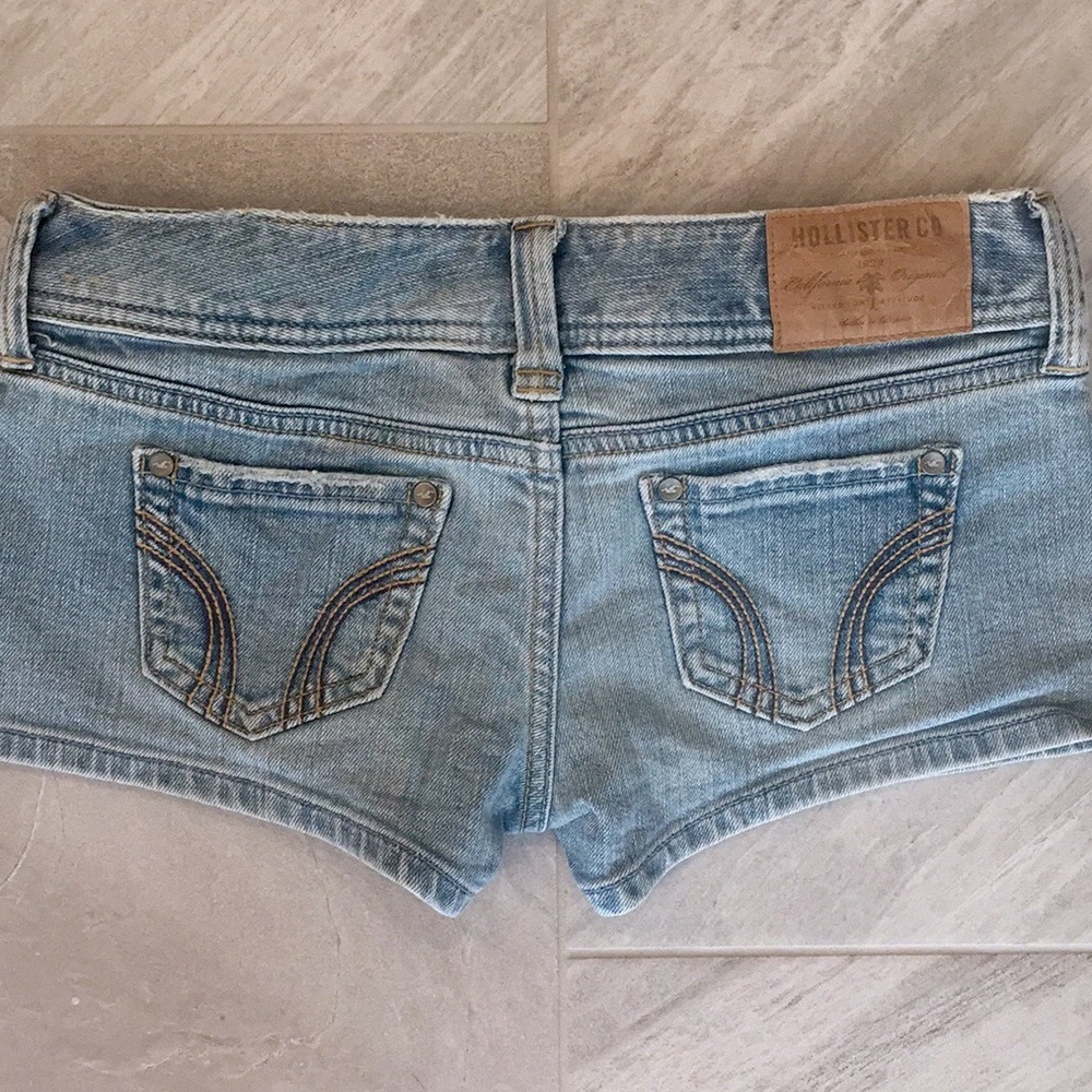 Hollister Medium-Light Wash Jean Shorts